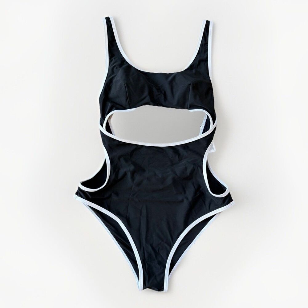 Cupshe Black One Piece Swimsuit Size M NWT